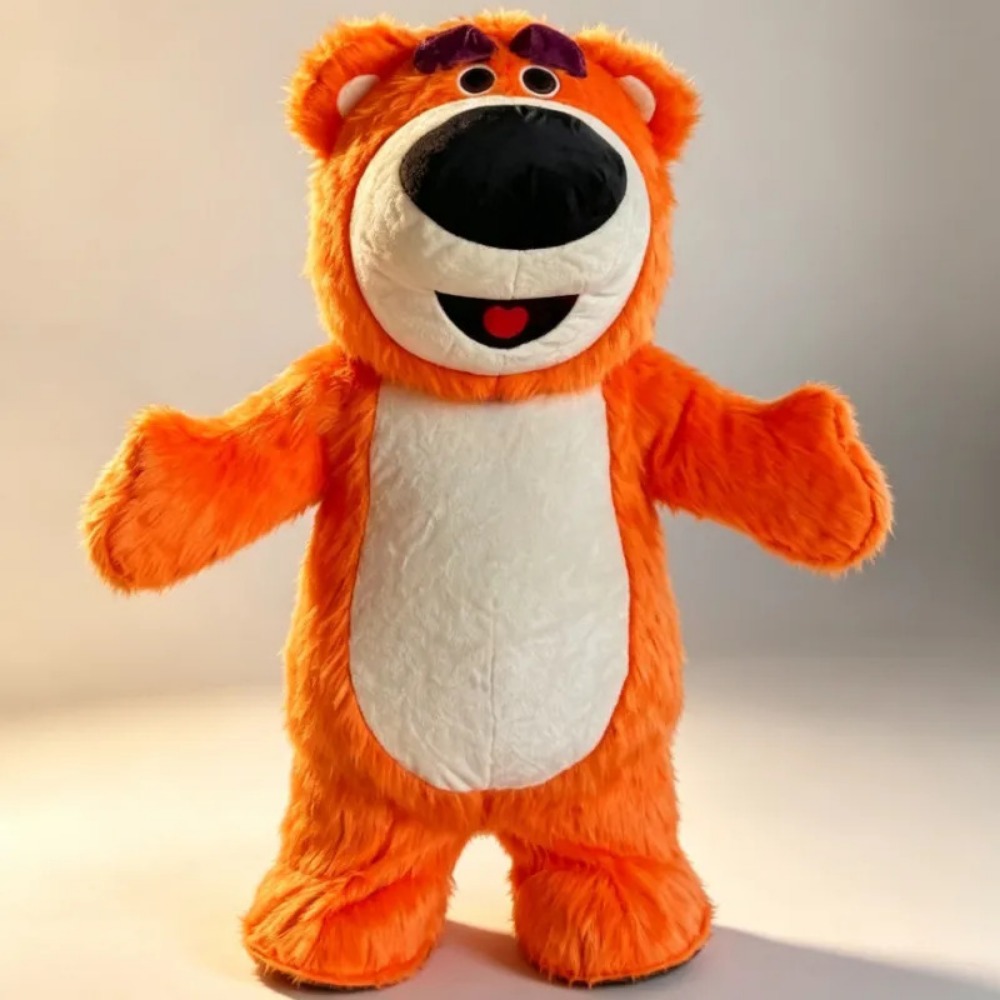 Event & Party Supply - Opblaasbaar oranje berenmascottekostuum, volledig lichaamspak voor