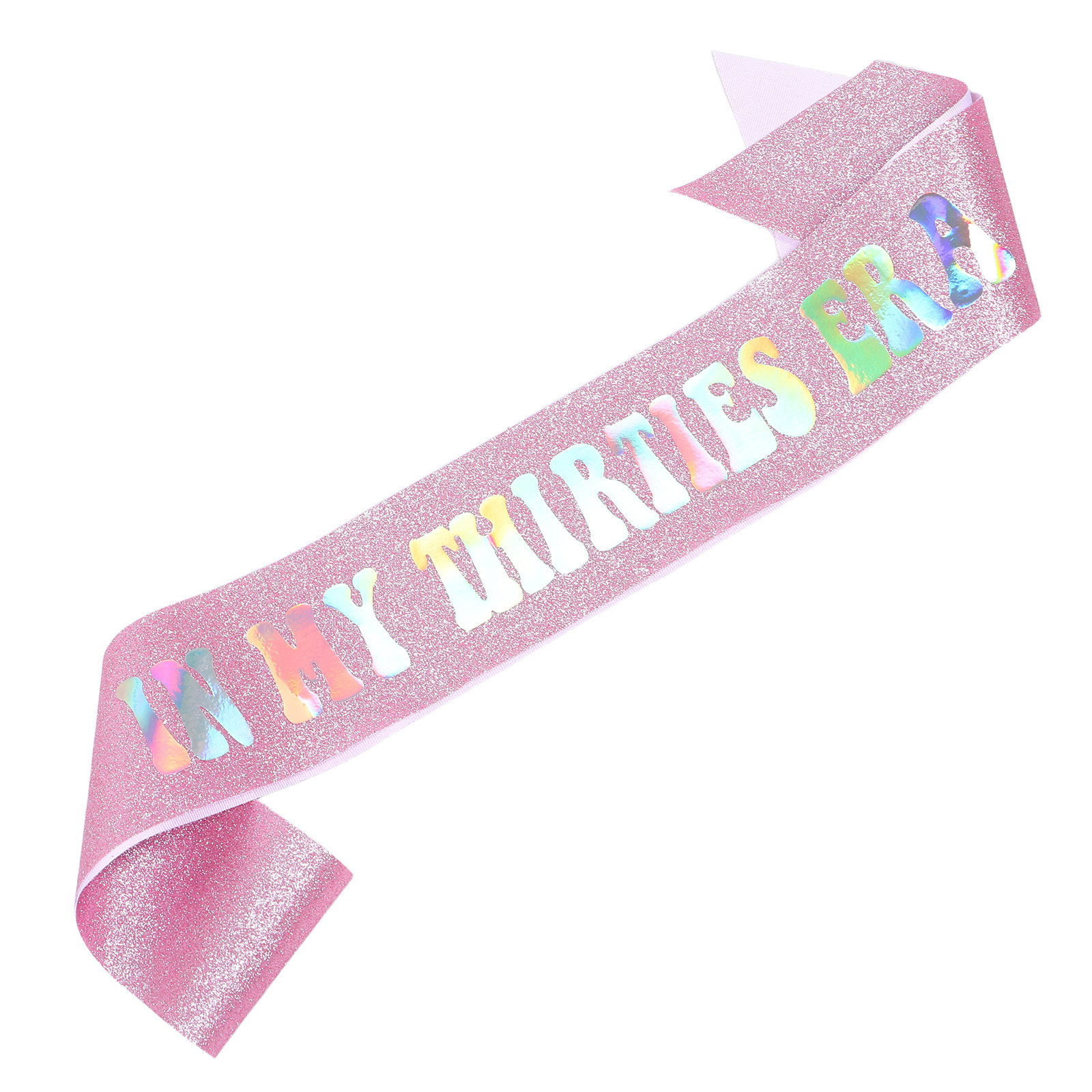 Birthday Sash Glitter - Verjaardagsband voor dames, glitter, iriserende schouderstola,