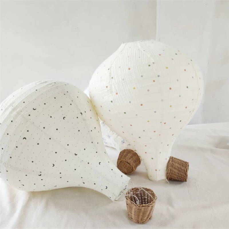 Led Balloon Light - Stijlvolle moderne kroonluchter van stof, heteluchtballon,