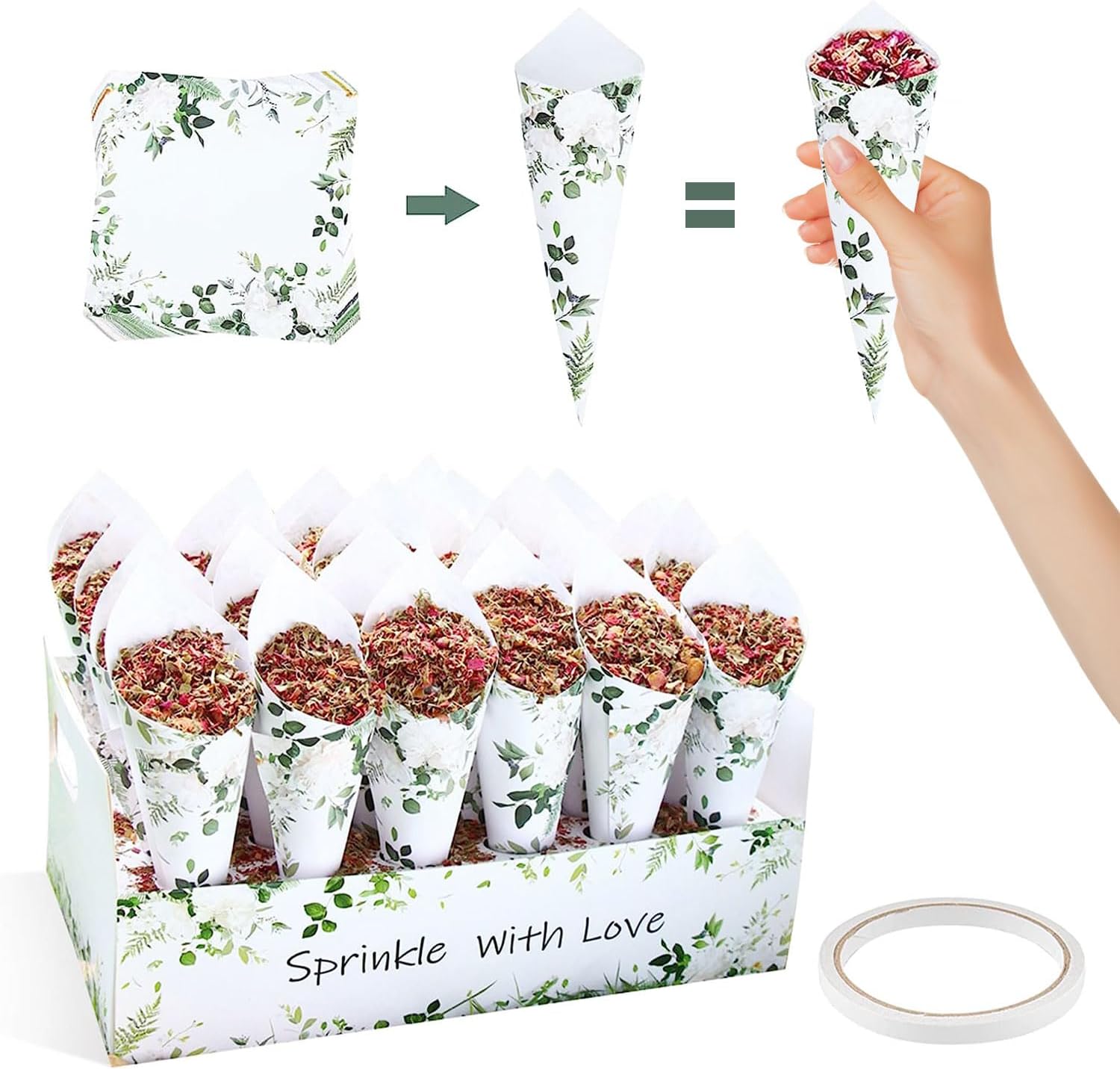 SET 30 Vellen Bruiloft Papiere - Cotton Candy Cone recensie en prijs