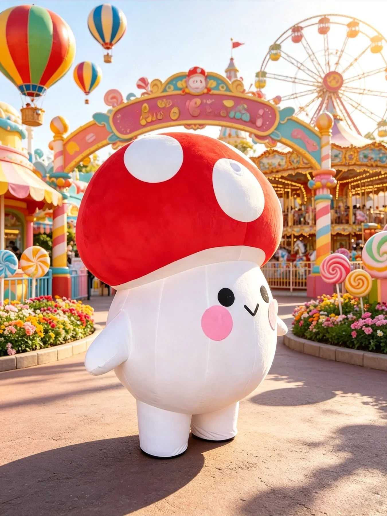 Opblaasbaar paddenstoelmascott - Event & Party Supply recensie en prijs