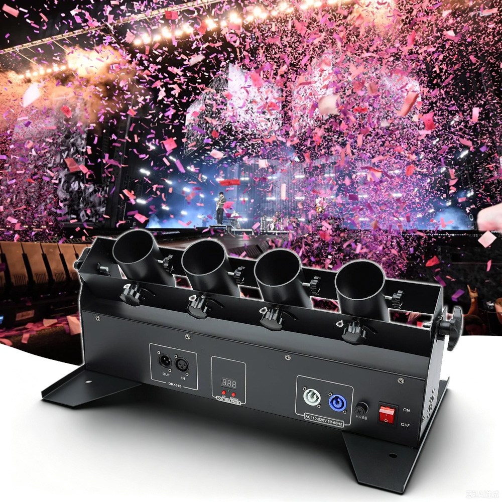 150W 4-kops elektrische confet - Confetti Cannon Tube recensie en prijs