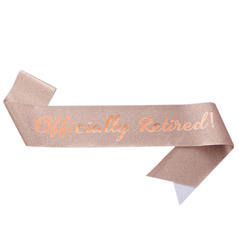 Officieel gepensioneerde sjerp - Birthday Sash Glitter recensie en prijs
