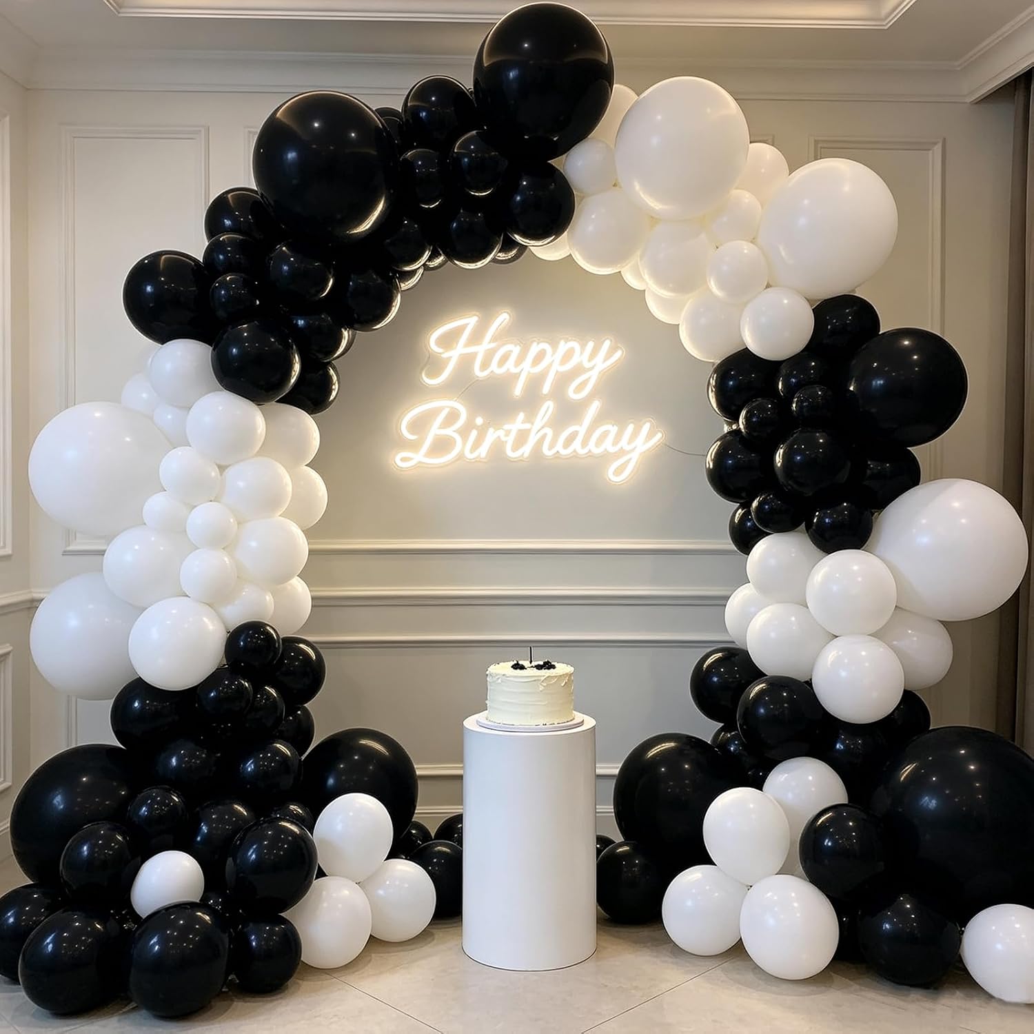136 stuks zwart-witte latex ba - Event Launch Party recensie en prijs