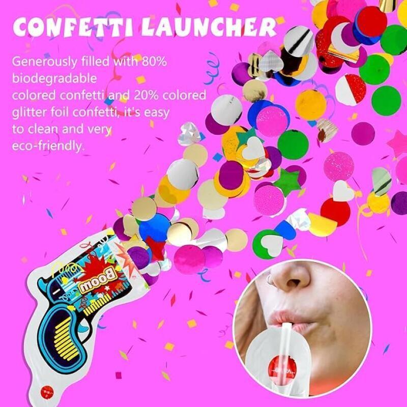 10 stuks opblaasbare confettik - Confetti Cannon Tube recensie en prijs
